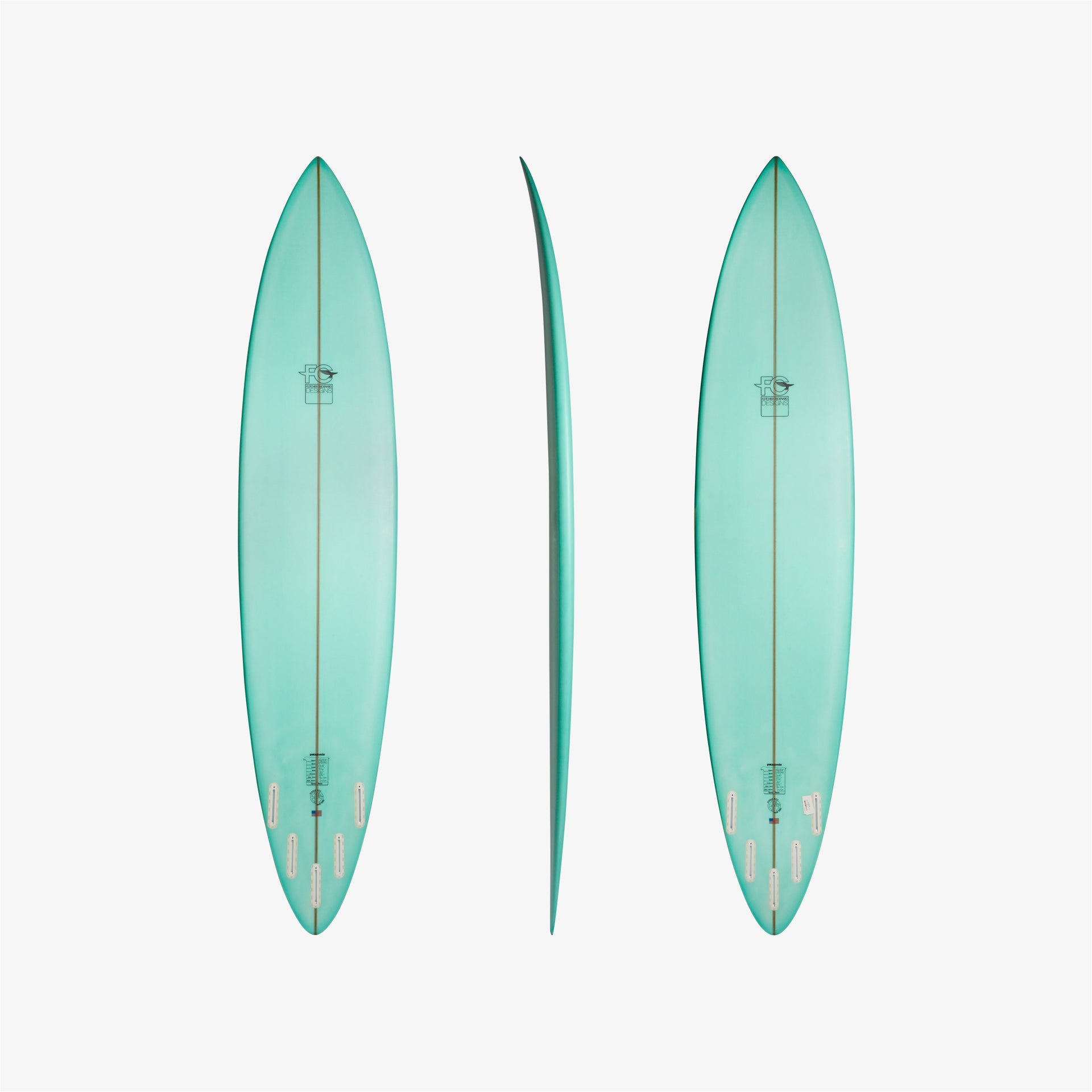 FCD Surfboards FCD Gun (Tint 2 Sides) Turquoise